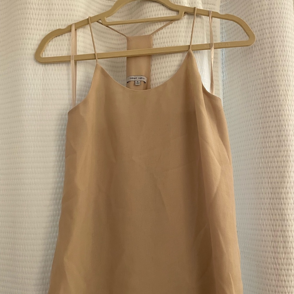 Naked Zebra Nude Spaghetti Strap Too